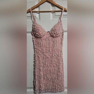 Pink Beaded Dress